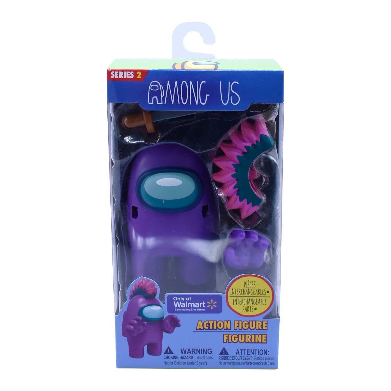 Among Us Action Figure Purple Series 2 - Just Toys Intl