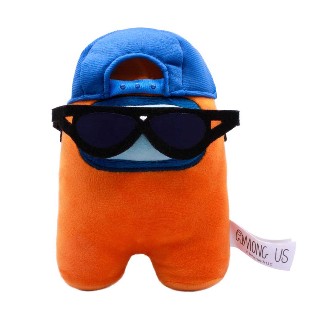 Among Us Plush 6" S3 Orange Cap And Glasses Just Toys Intl