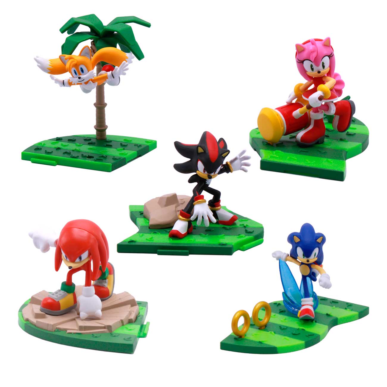 Coleção Completa c/ 9 Mini Figuras Sonic The Hedgehog - Just Toys